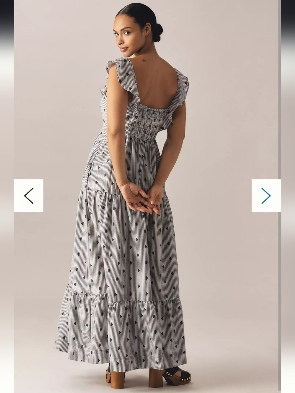 Anthropologie Pilcro Flutter-Sleeve Tiered Maxi Dress - Picture 11 of 13